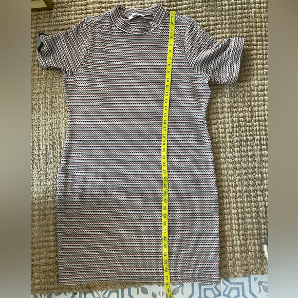 Forever 21 2X Plus Size Mock neck Striped Knit Bodycon Mini Dress - Picture 9 of 9